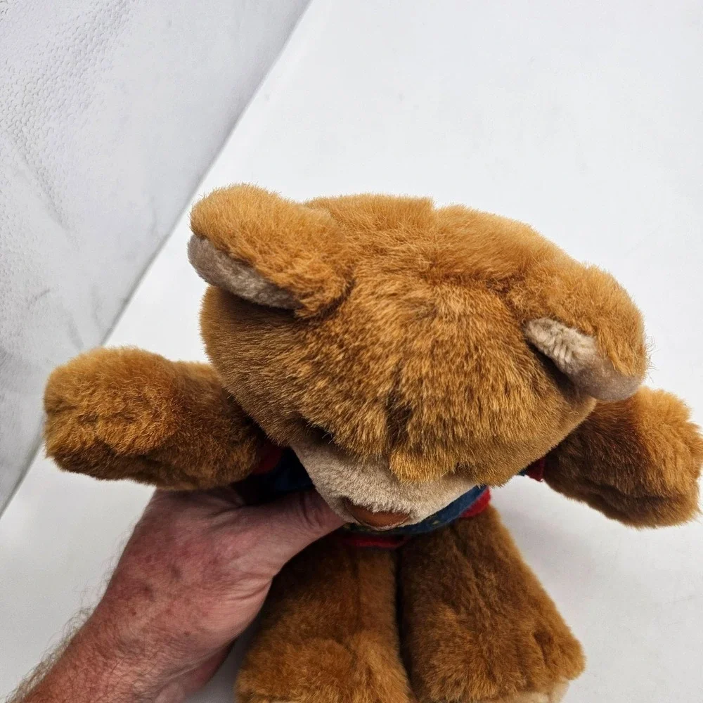 Vintage Avon World Of Wonderful Bears Teddy Bear Plush Small Brown 1989 Shirt